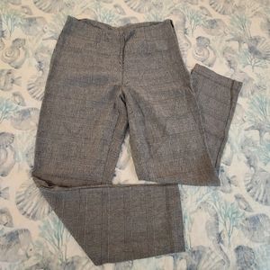 Flat Front Glen Plaid Dress Pant Size 2